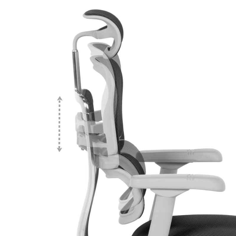 Ергономичен офис стол Ergohuman Elite 2 дамаска черен-сива рамка